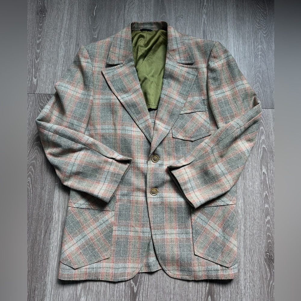 Martinelli/Mario’s Classic Men’s Plaid Blazer Size M